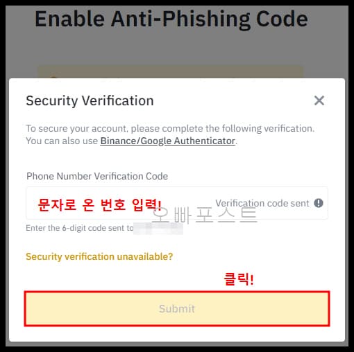 Anti-Phishing-Code-설정하기-5